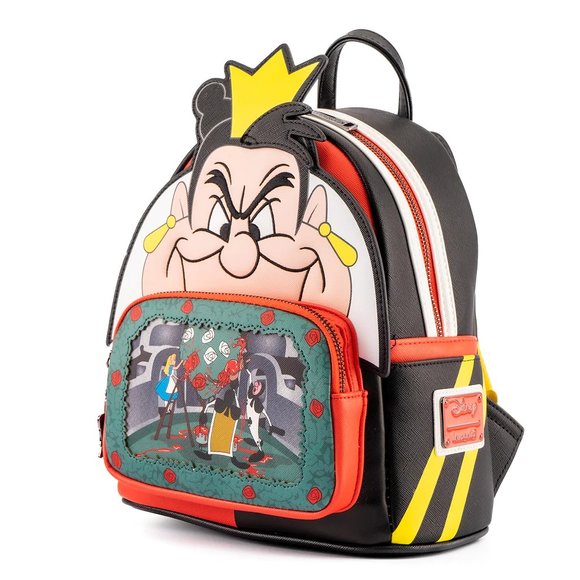 Loungefly Alice in Wonderland Queen of Hearts Villains Scene Mini Backpack
